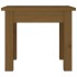 Mesa de centro madera maciza de pino marrón miel 35x35x30