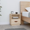 Mesita de noche madera maciza de pino 40x34x45 cm