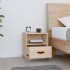 Mesita de noche madera maciza de pino 40x34x45