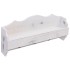 Perchero de pared de madera blanco 50x10x23