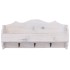 Perchero de pared de madera blanco 50x10x23
