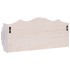 Perchero de pared de madera blanco 50x10x23