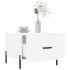 Mesa de centro madera de ingeniería blanca 50x50x40