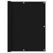 Toldo para balcón de tela oxford negro 120x600 cm