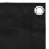 Toldo para balcón de tela oxford negro 120x600