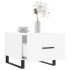 Mesa de centro madera de ingeniería blanca 50x50x40