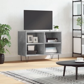 Mueble de TV madera de ingeniería gris hormigón 69,5x30x50