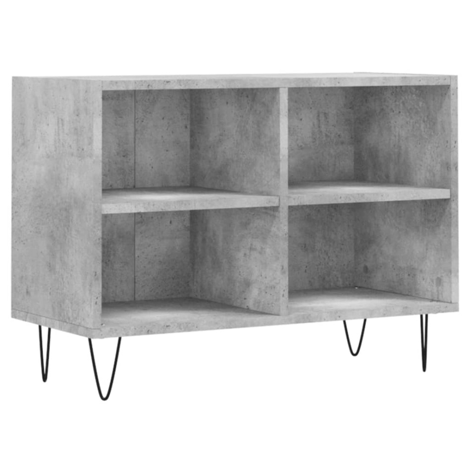 Mueble de TV madera de ingeniería gris hormigón 69,5x30x50