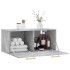 Armario de pared madera ingeniería gris hormigón 80x36,5x35