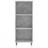 Aparador de madera de ingeniería gris hormigón 34,5x32,5x90