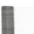Alambrada de gallinero acero galvanizado plateado