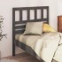 Cabecero de cama madera maciza de pino gris 96x4x100