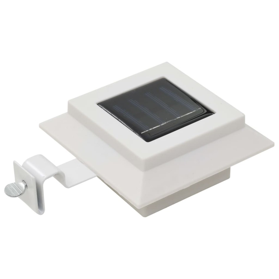 Lámparas solares de exterior LED cuadradas 6 uds 12 cm