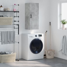 Armario de pared gris hormigón 34,5x34x90