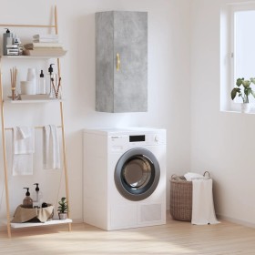 Armario de pared gris hormigón 34,5x34x90