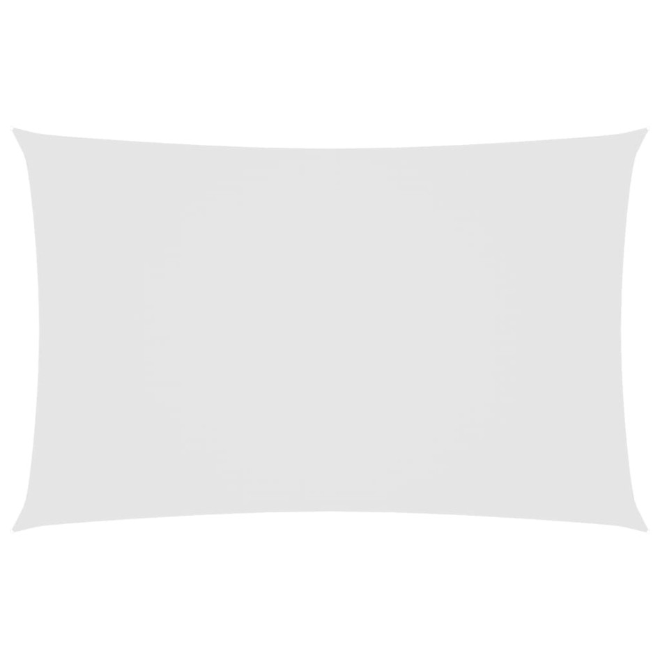 Toldo de vela rectangular tela Oxford blanco 2,5x5