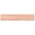 Estante de pared madera roble tratada marrón claro 100x20x2