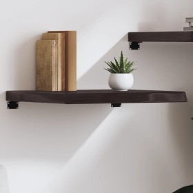 Estante pared madera roble tratada marrón oscuro 60x50x(2-6)