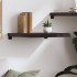 Estante pared madera roble tratada marrón oscuro 60x50x(2-6)