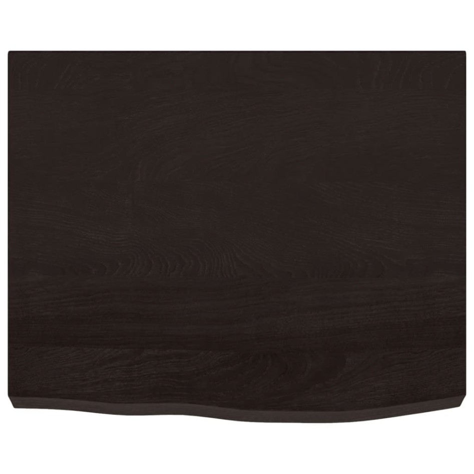 Estante pared madera roble tratada marrón oscuro 60x50x(2-6)