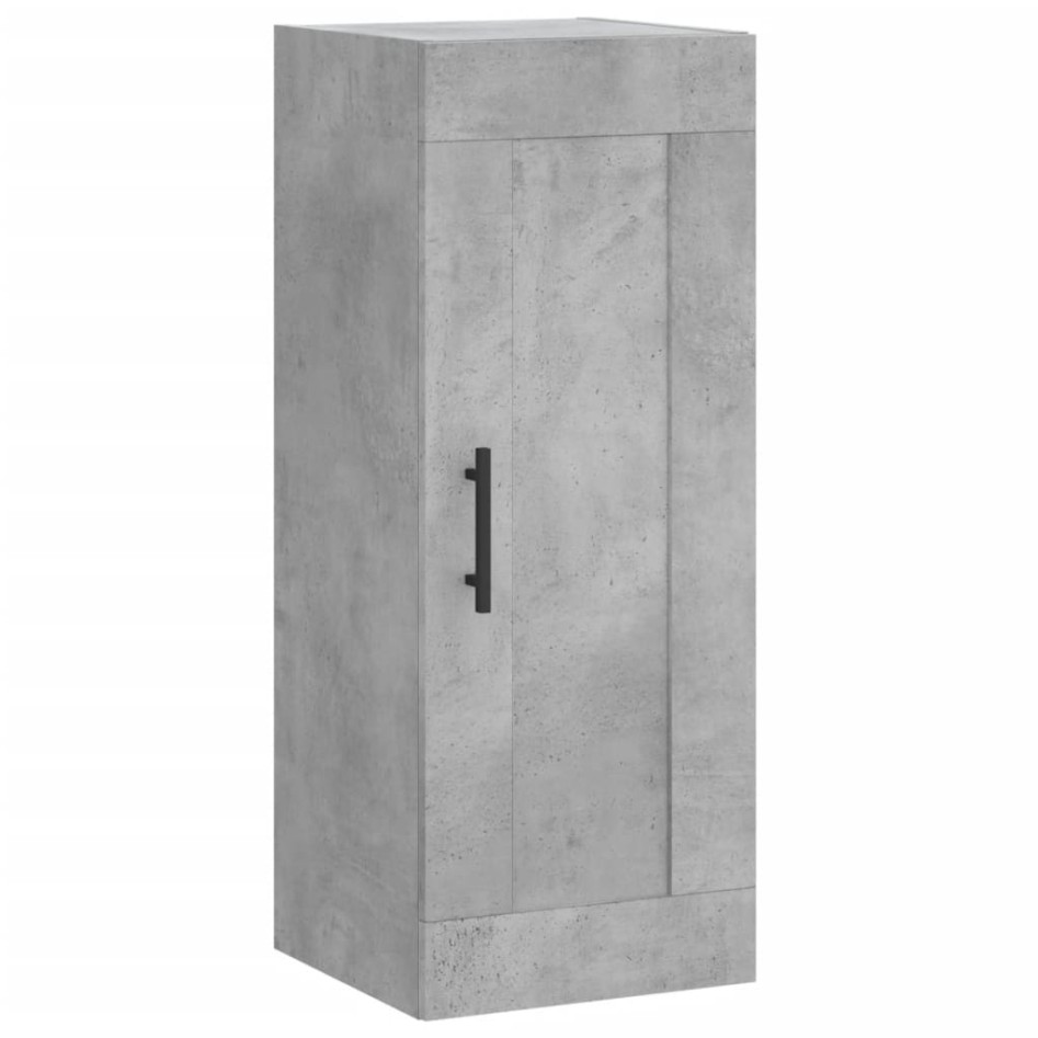 Armario de pared madera ingeniería gris hormigón 34,5x34x90