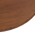 Tablero de mesa redonda madera de roble marrón oscuro