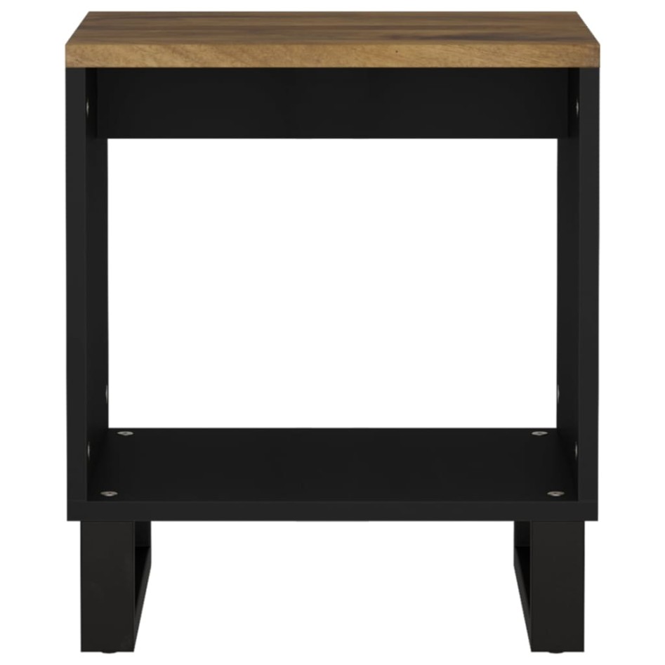 Mesa de centro madera maciza mango y contrachapada 40x31x46