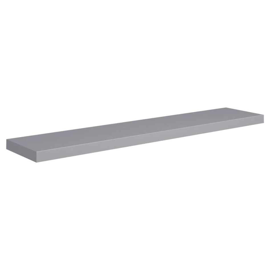 Estante flotante de pared MDF gris 120x23,5x3,8