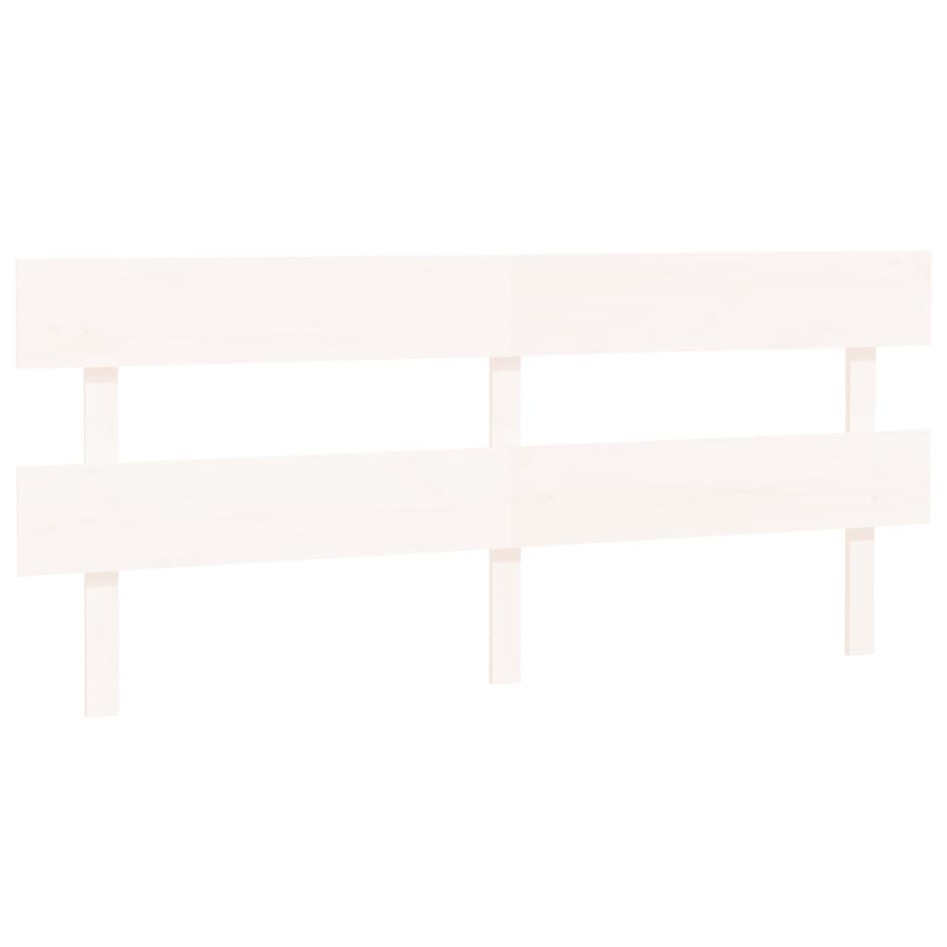 Cabecero de cama madera maciza de pino blanco 184x3x81