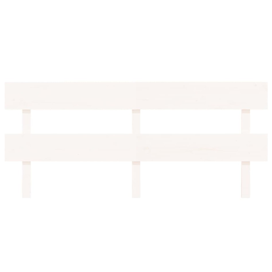 Cabecero de cama madera maciza de pino blanco 184x3x81