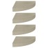 Estante flotante de esquina 4 uds MDF roble 25x25x3,8