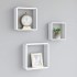 Estantes cubo de pared 3 unidades MDF