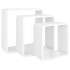 Estantes cubo de pared 3 unidades MDF