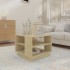 Mesa de centro madera de ingeniería roble Sonoma 55x55x43