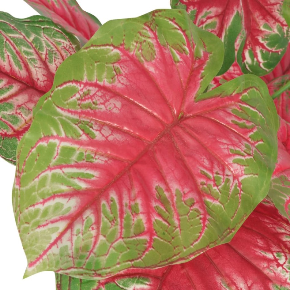 Planta caladium artificial con macetero 85 cm