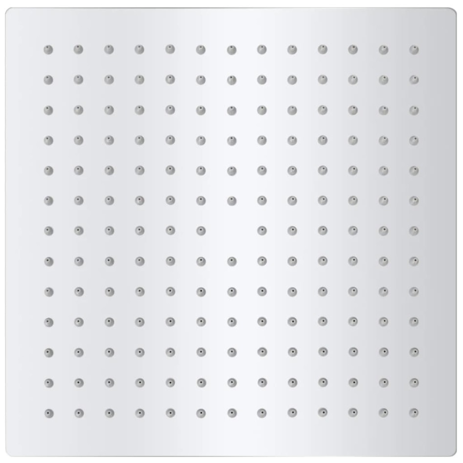 Cabezal de ducha efecto lluvia 2 uds acero inoxidable 25x25