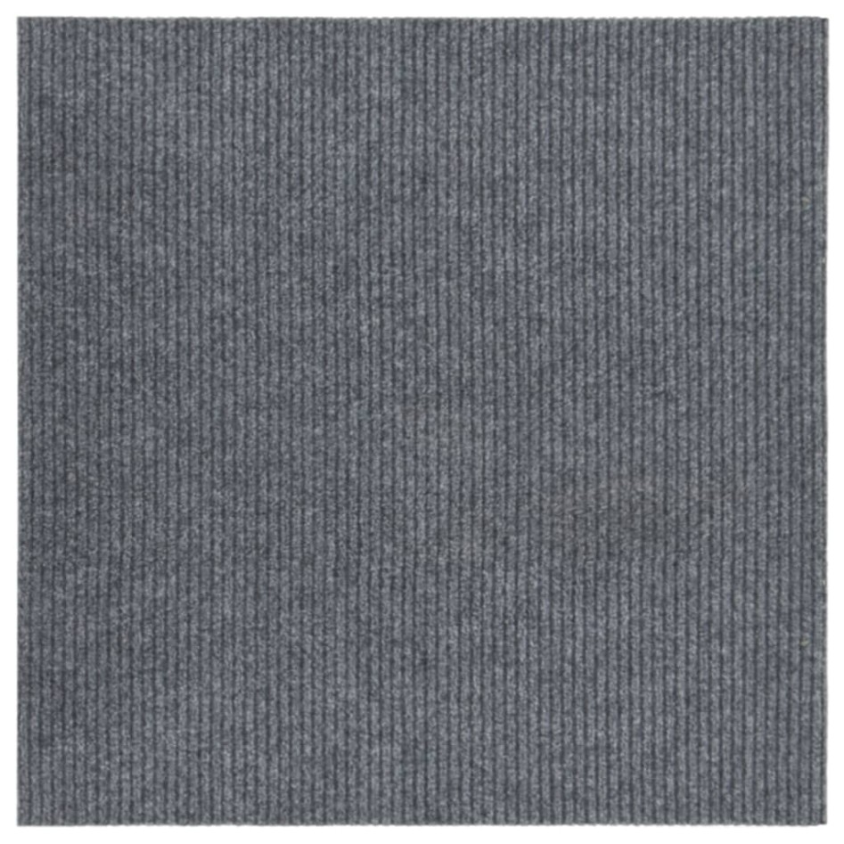 Alfombra felpudo atrapasuciedad gris 100x100