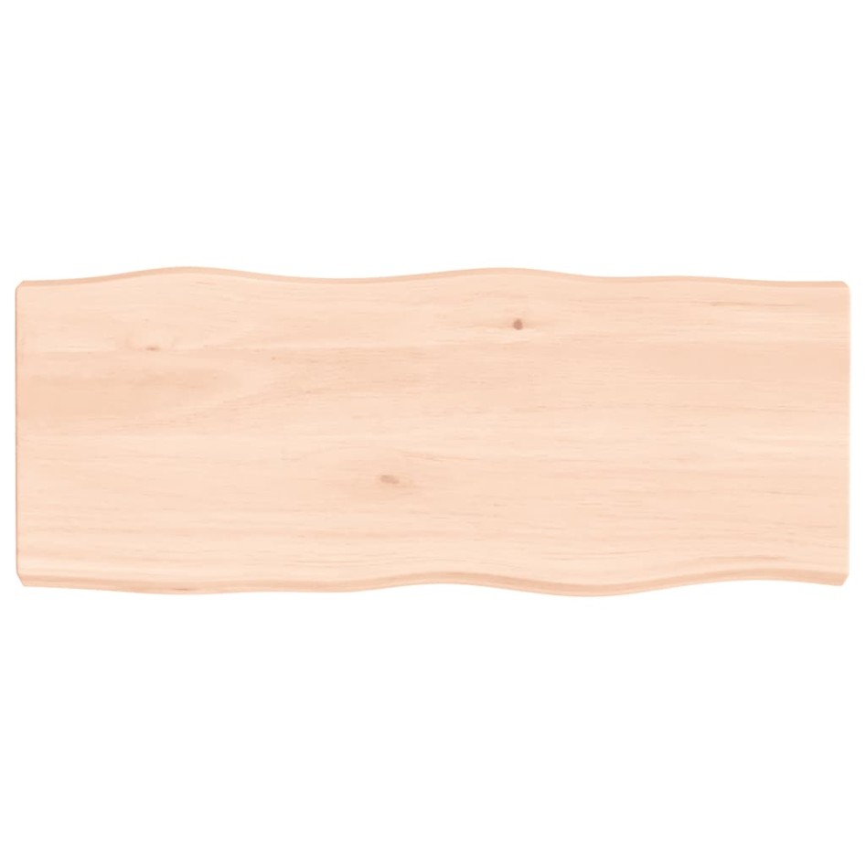 Tablero de mesa madera maciza borde natural 100x40x(2-6)