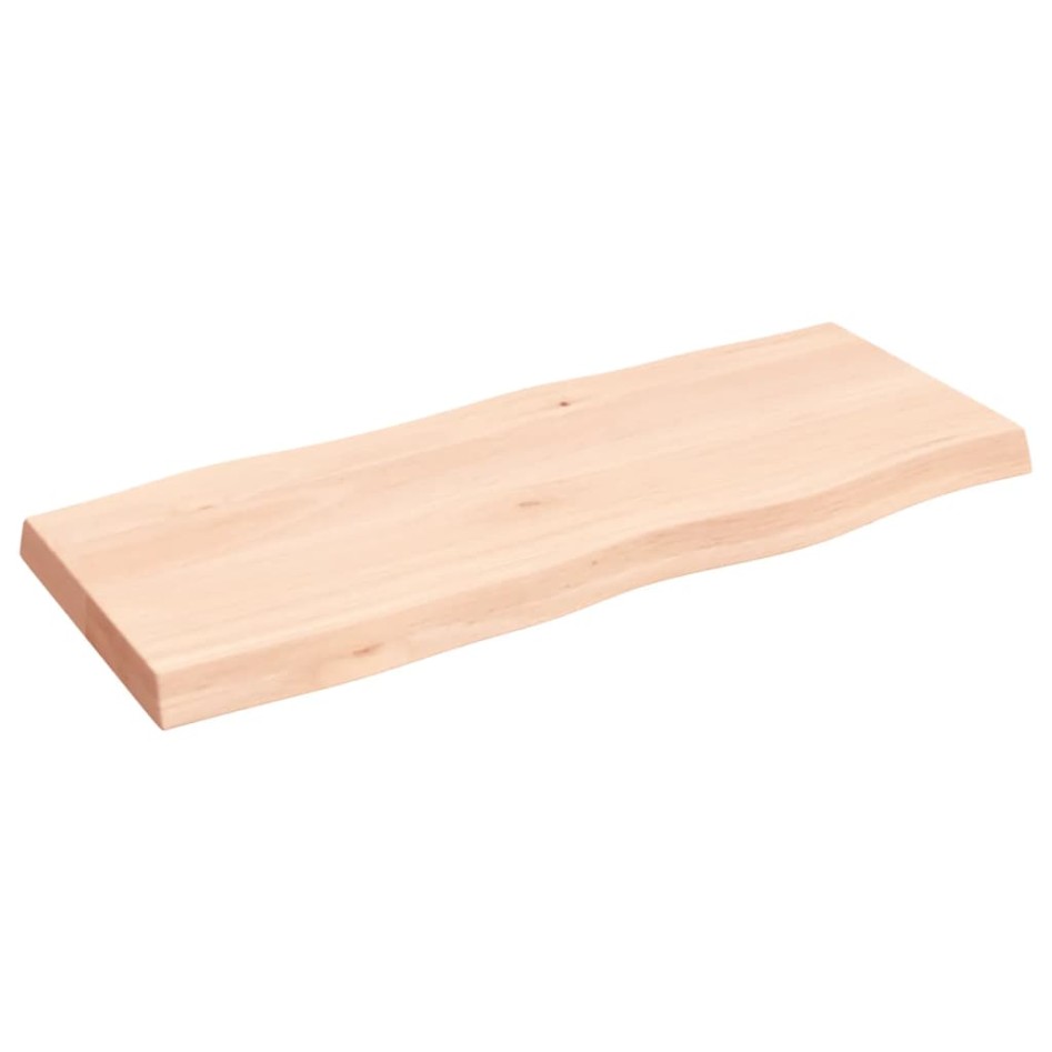Tablero de mesa madera maciza borde natural 100x40x(2-6)