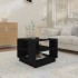 Mesa de centro madera de ingeniería negra 55x55x43