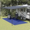 Alfombra para tienda de campaña HDPE azul 250x600 cm