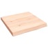 Estante de pared madera maciza roble sin tratar 40x40x(2-4)