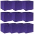 Cajas de almacenaje 10 uds tela morado 32x32x32