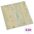 Tarimas de suelo autoadhesivas 20 uds PVC marrón claro 1,86