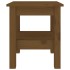 Mesa de centro madera maciza de pino marrón miel 35x35x40
