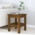 Mesa de centro madera maciza de pino marrón miel 35x35x40