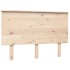 Cabecero de cama madera maciza de pino gris 124x6x82,5