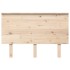 Cabecero de cama madera maciza de pino gris 124x6x82,5