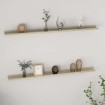Estantes de pared 2 unidades roble Sonoma 115x9x3 cm