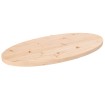 Tablero de mesa ovalado madera maciza de pino 60x30x2,5 cm